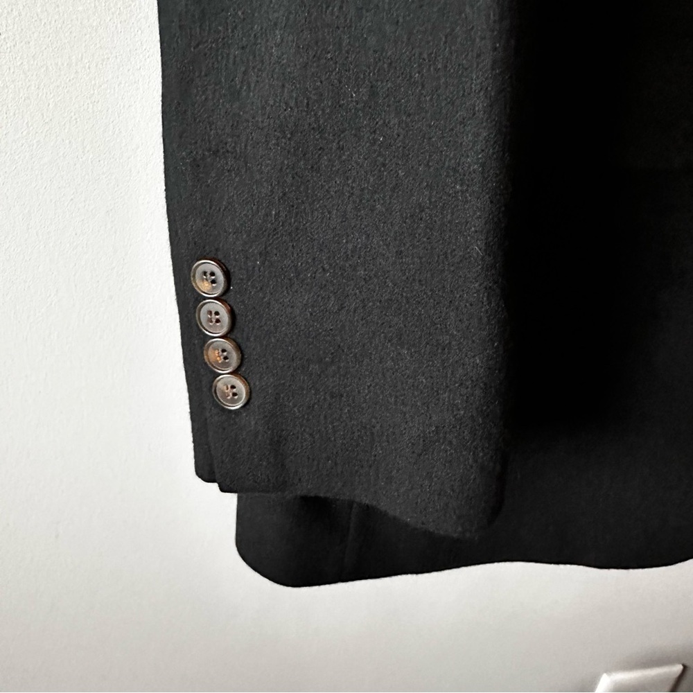 Bill Blass Blazer Men's 44L Black Single Breasted 3 Button 100% Cashmere - Picture 8 of 15